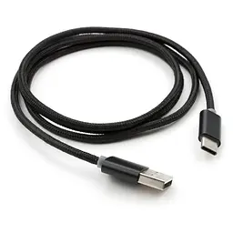 Дата кабель USB 2.0 AM to USB-C 1.0m LED black Vinga (VCPDCTCLED1BK) - мініатюра 3