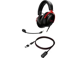 Навушники з мікрофоном HyperX Cloud III Black/Red (727A9AA) - мініатюра 4