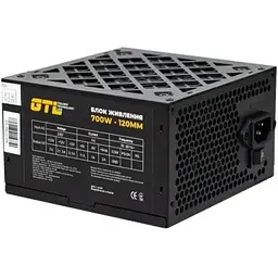 Блок живлення GTL 700 Вт, Black, 120 мм, 2xMolex / 3xSATA / 1x6+2-pin / 1x4+4-pin / 1x24-pin, захист SCP / OCP / OVP / UVP, пласкі чорні кабелі збільшеної довжини (GTL-700-120)