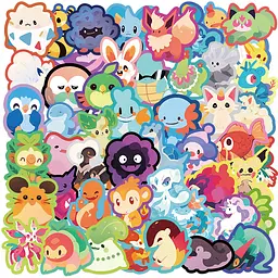 Стікерпак Покемон Набір наклейок GeekLand Pokemon 50 штук