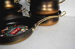 Набір посуду O.M.S. Collection 3045 gold 9 предметів - мініатюра 9