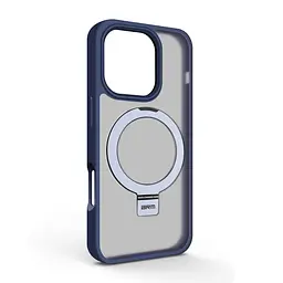 Чехол для Apple iPhone 16 Pro, Unit Stand, синий, MagSafe, противоударный защитный чехол-панель с подставкой, поддержкой магнитных держателей и беспроводной зарядки, защита всего корпуса, силикон + поликарбонат, ArmorStandart (ARM78734)