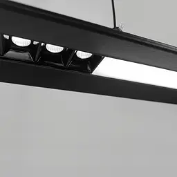 Лінійний LED світильник у чорному корпусі 120 см | Line F | Арт. H39L-1200 BK - мініатюра 2