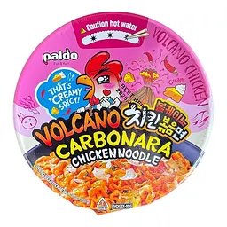 Локшина рамьон Volcano Carbonara у мисці Paldo 105г