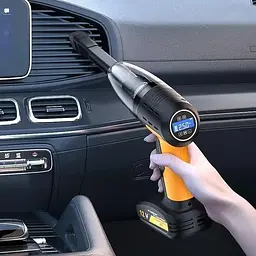 Ручний пилосос Grikey F2 бездротовий портативний 2 в 1 з компресором і ліхтариком 9кПа 120W Чорний (GK604) - мініатюра 5