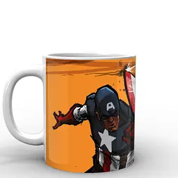 Кухоль GeekLand Captain America стара рисовка CA.02.032 330 мл білий - мініатюра 2