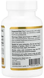 Вітамін C класу USP 1000 мг 60 вегетаріанських капсул California Gold Nutrition Gold C - мініатюра 2