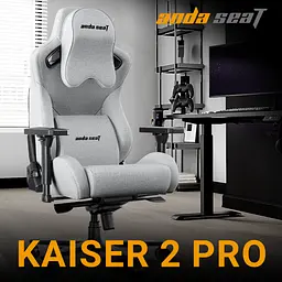 Крісло ігрове Anda Seat Kaiser 2 Pro Size XL Gray Linen Fabric (AD12YXL-17-G-F-G01) - мініатюра 5