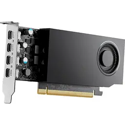 Відеокарта PNY NVIDIA QUADRO RTX A1000 8GB LowProfile OEM (VCNRTXA1000-SB) (GDDR6, 128 bit, PCI-E v4.0) - мініатюра 3