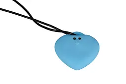 Мінівібратор "Сердечко" FairyGasm PleasureStone blue, 9 режимів, на шнурку - мініатюра 3