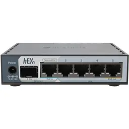 Маршрутизатор Mikrotik hEX S 2025 (E60iUGS), 5x10/100/1000, SFP ports, USB