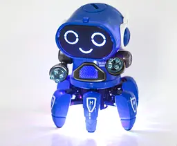 Інтерактивний танцювальний робот музичний світиться 16 см BOT ROBOT ZR142 синій - мініатюра 3