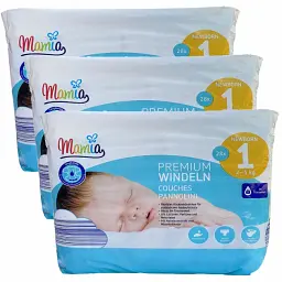 Підгузки Mamia Premium 1 (2-5 кг), 84 шт