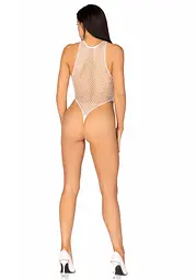 Боді-сітка Leg Avenue Net snap crotch tank bodysuit White, One Size - мініатюра 6