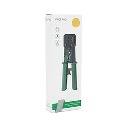 Інструмент Voltronic VegGieg V-E113, для обтиску RJ-45 (8P8C) та RJ-12/11 (6P6C), 4P4C, чорний/зелений, Q10 (V-E113) - мініатюра 4