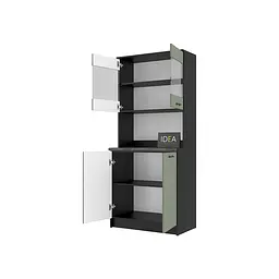 Буфет кухонний Idea К-91.3 Чорний / Камуфляж - мініатюра 4