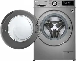 Пральна машина LG з фронтальним завантаженням F2V9HS9T, 7кг, 1200, A+++-20%, Пар, глибина 45см, Дисплей, Інвертор, Сріблястий (F2V9HS9T) - мініатюра 4