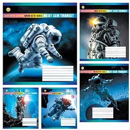 Зошит 24 арк. клітинка тверда обкладинка SPACE (ТА51304)