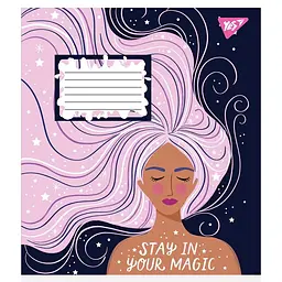 Набір зошитів Yes Magic girl в клітинку 18 аркушів 25 шт. (766584) - мініатюра 2