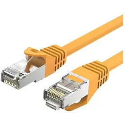 Патч-корд 0.3м, RJ-45 cat 6a S/FTP yellow Vention (VPC6SSTP-Y030)