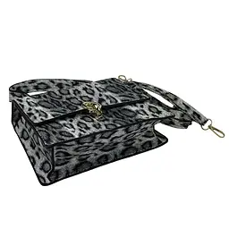 Жіноча сумка через плече крос-боді з екошкіри Lilly P1-369-9075LG Сіро-Леопардовий - мініатюра 11