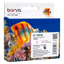 Картридж Barva Epson T0806 (C13T08064010/C13T08064011) 620ст, light magenta (IC-0806)