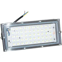 Світильник світлодіодний вуличний 50W, прожектор 50 LED, чорний, від мережі 220В