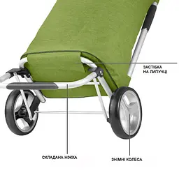 Cумка-візок ShoppingCruiser Foldable Green (650068) - мініатюра 5