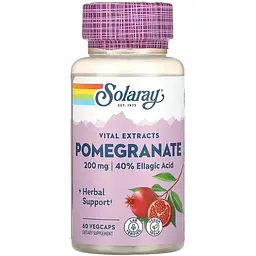 Екстракт граната Solaray Pomegranate 200 мг 60 веганських капсул