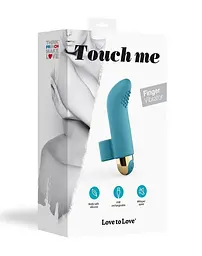 Вібратор на палець Love To Love TOUCH ME PETROLE перезаряджуваний, потужний мотор - мініатюра 5