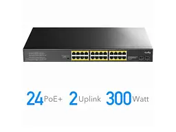Комутатор CUDY GS1028PS2 некерований - мініатюра 2