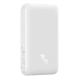 Зовнішній акумулятор Baseus Magnetic Mini Air Wireless Fast Charge Power Bank 6000mAh 20W Stellar White(With Simple Series Charging Cable Type-C to (P10059002223-00) - мініатюра 3