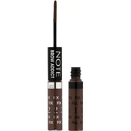 Тінт та гель для брів 2 в 1 Note Cosmetique Brow Addict Tint & Shaping Gel Dark Brown відтінок 3, 10 мл - мініатюра 4