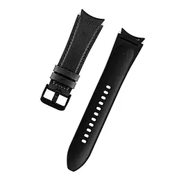 Ремінець Primolux Leather Silicone для годинника Samsung Galaxy Watch 4 44 мм SM-R870 Black - мініатюра 5
