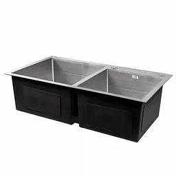Кухонна мийка Lidz H7843 Brush 3.0/1.0 мм (LIDZH7843BRU3010) - мініатюра 3