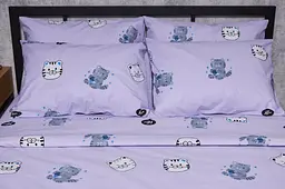 Комплект постільної білизни Moon&Star Бязь Gold Люкс Hello Kitty двоспальний 175х210 наволочки 2х50х70 - мініатюра 6