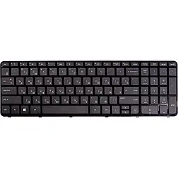 Клавіатура для ноутбука HP Pavilion 17-e152sr чорний, чорний фрейм (KB310738)