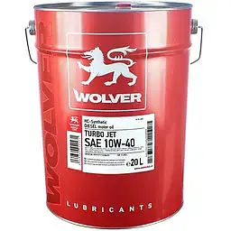 Олива моторна Wolver Turbo Jet 10W-40 API CI-4+SHPD+LE 20 л (28688)