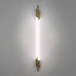 Латунний трубчастий стіновий LED світильник у корпусі 110 см Line F Арт. WJ351/1100 AB - мініатюра 6