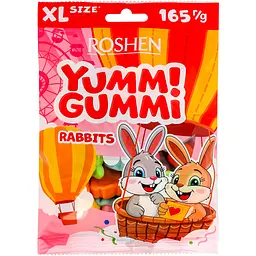 Цукерки желейні Roshen Yummi gummi Rabbits 165 г