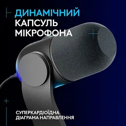 Мікрофон Logitech Yeti GX Dynamic RGB Black (988-000569) [123962] - мініатюра 7