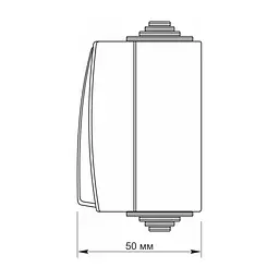 Перемикач Videx BINERA IP65 зовнішній 1кл прохідний (BINERA IP65 наружный 1кл проходной) - мініатюра 5
