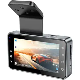 Автомобільний відеореєстратор Hoco DV9 Metal Gray [136877] - мініатюра 3