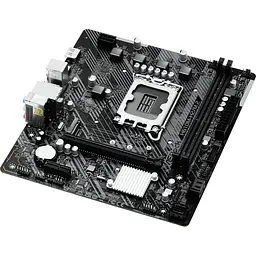 Материнська плата ASRock H610M-H2/M.2 (1700/H610, 2*DDR4, 1xPCIex16, 2xHDMI, 4xSATA, M.2, GLan, 7.1ch, mATX) - мініатюра 3