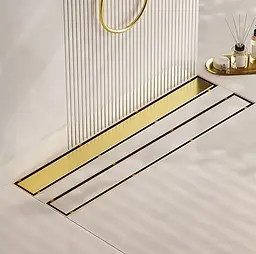 Душовий канал Rea Neox Pro 90 см 2-в-1 gold REA-G2739 - мініатюра 2