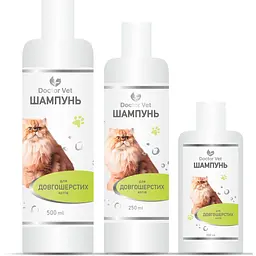 Шампунь Doctor Vet  для довгошерстих котів 500 мл - мініатюра 2