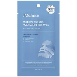 Глибоко зволожуюча маска JMsolution Multi Hya Waterfull Aquamarine Foil Mask 10 шт. - мініатюра 3