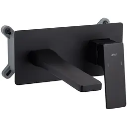 Змішувач для раковини Qtap прихованого монтажу Gemini, Matt Black (k35) QTGEM273BLM45694