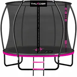 Батут із внутрішньою сіткою THUNDER Inside Ultra 10FT 312 см Black/Pink