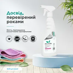 Універсальний засіб для миття ванної кімнати Delamark з ароматом лимона 500 мл (4820152330703) - мініатюра 3